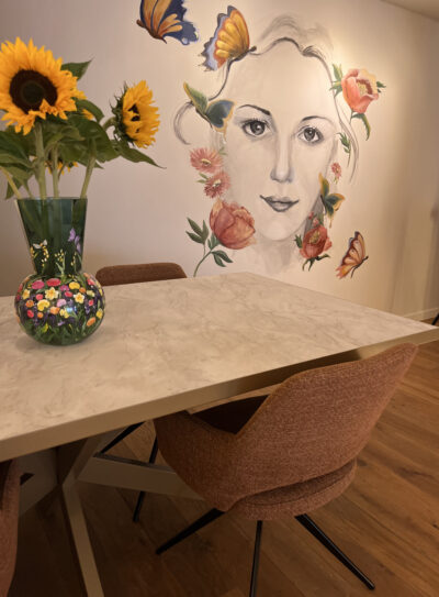 Tafel met marmerlook