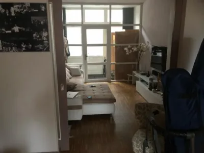 Woonkamer voor de verbouwing