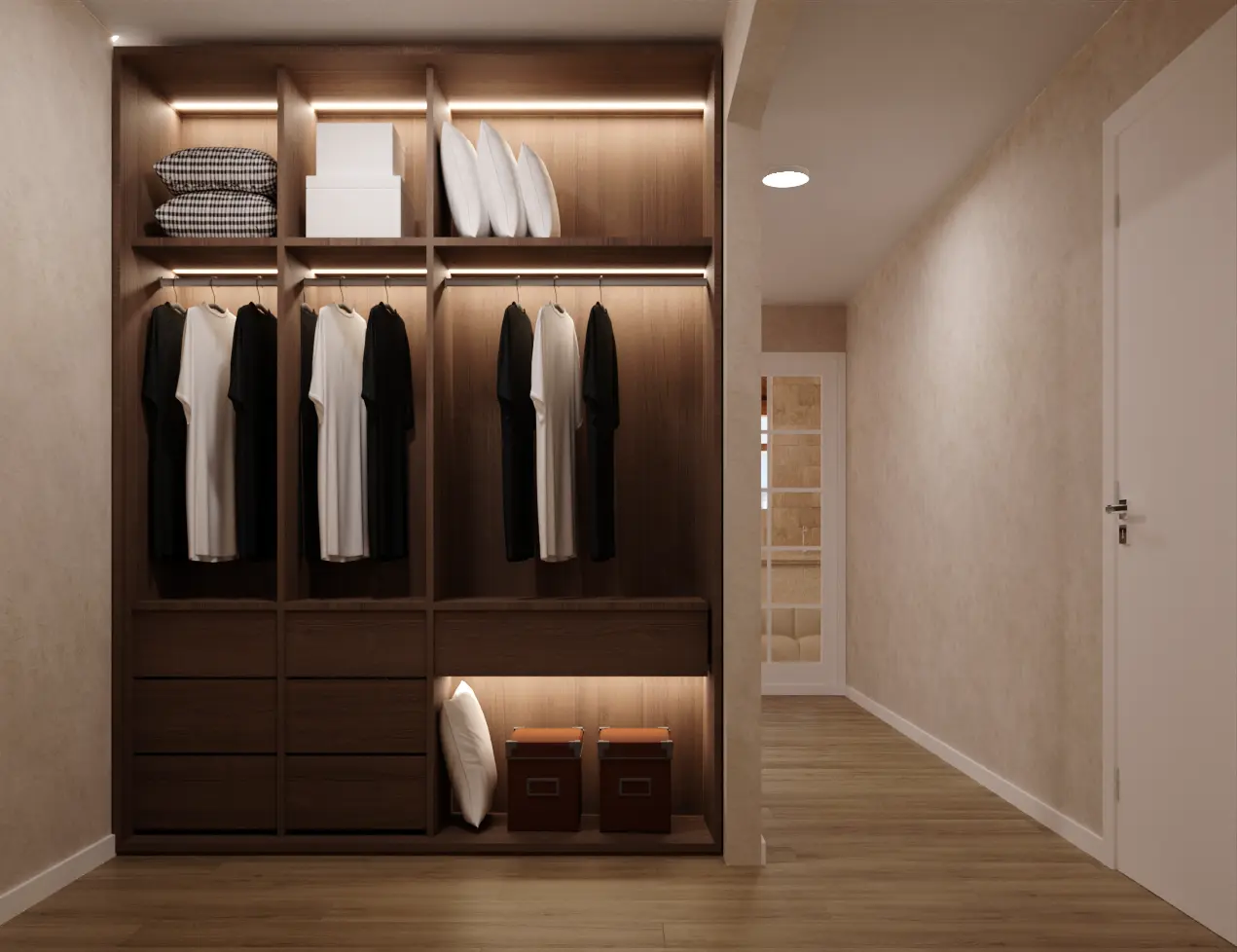 Masterbedroom walkin closet Masterbedroom walkin closet